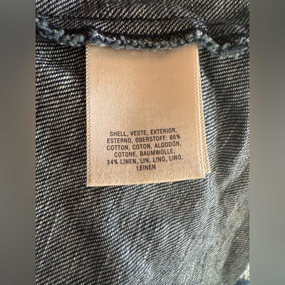 Anthropologie Holding Horses A-Line Denim Strapless Dress, Size 10 - Picture 8 of 8